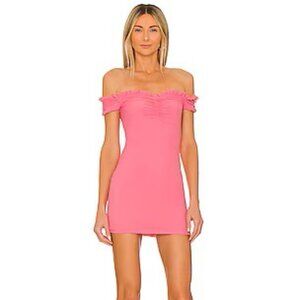 Majorelle Pink Off the Shoulder Mini Dress XS (from Revolve)